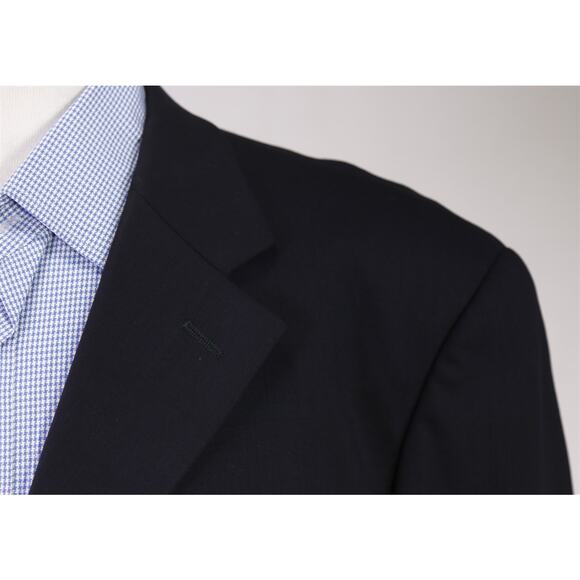 Armani Collezioni Men's Solid Black 3-Btn Wool Blazer Jacket 44S - Picture 4 of 8